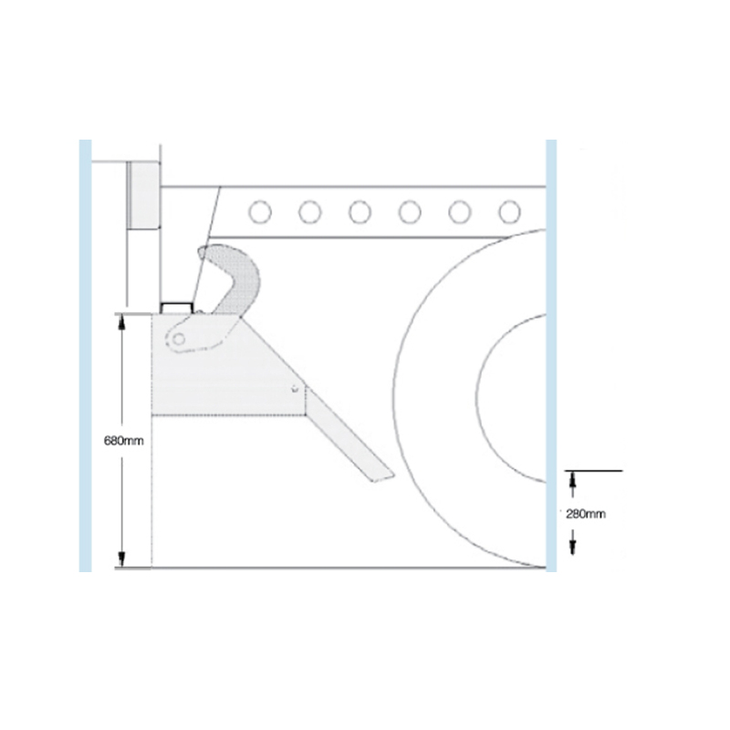 CHR-600 工業用回転フックロック/トラック拘束具