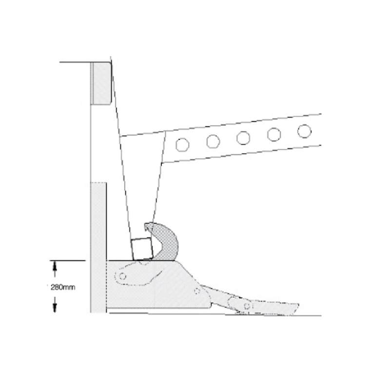 CHR-600 工業用回転フックロック/トラック拘束具
